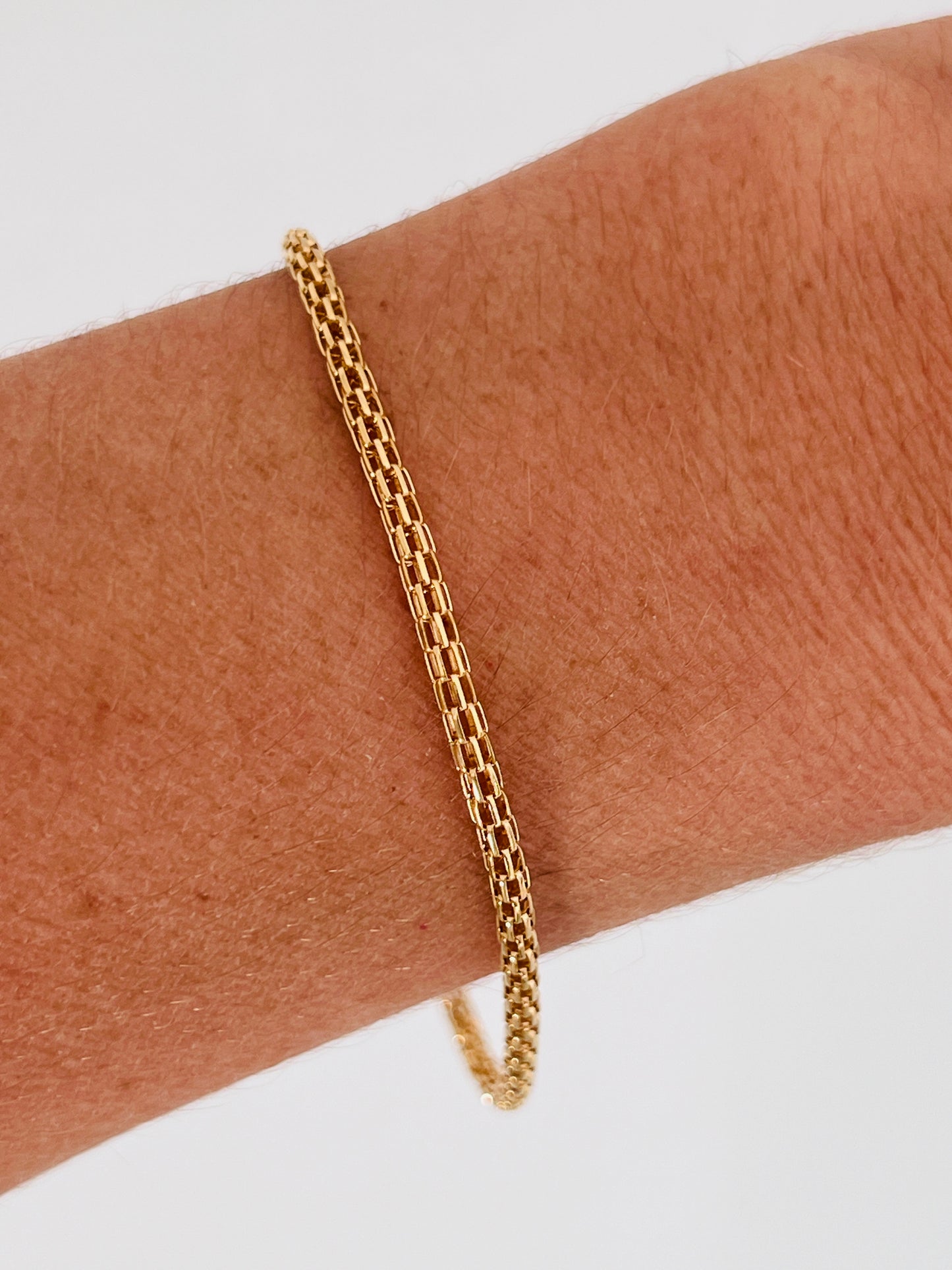 Gold Filled 2mm Mesh Bracelet | Fine Gold Chain