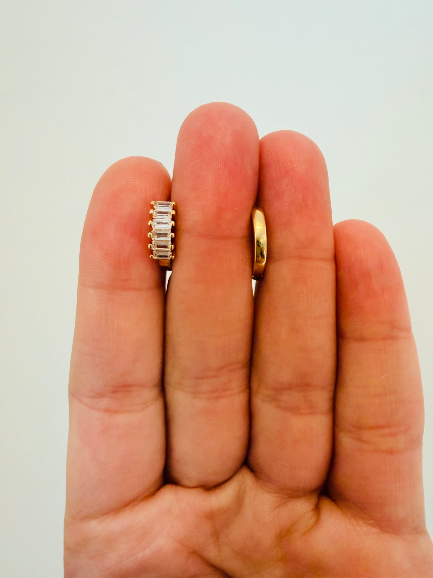 Gold Filled 11mm CZ Hoops | 18kt Waterproof Earrings