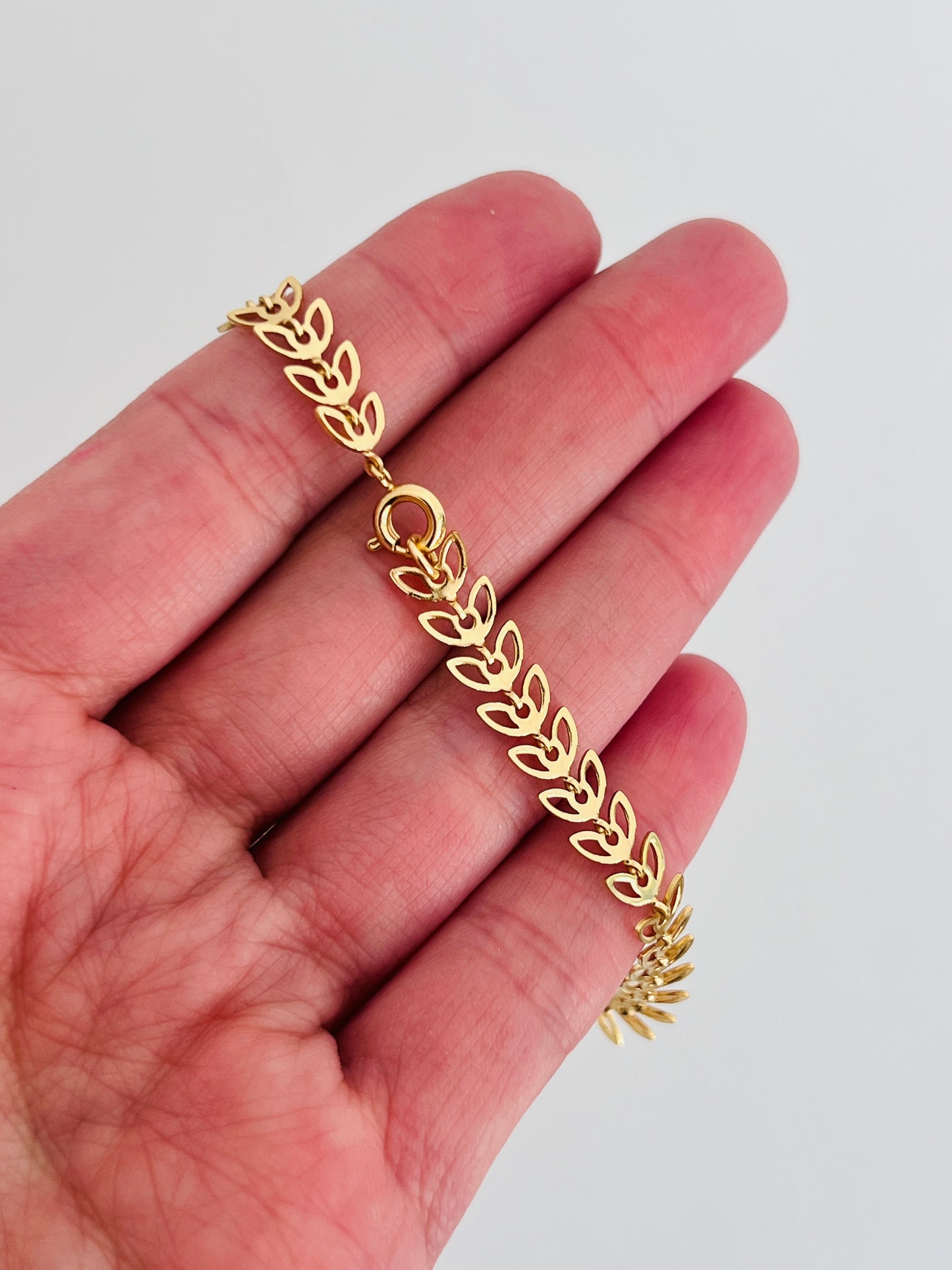 Gold Filled Chevron Bracelet | Sleek & Stylish (7"–7.25")