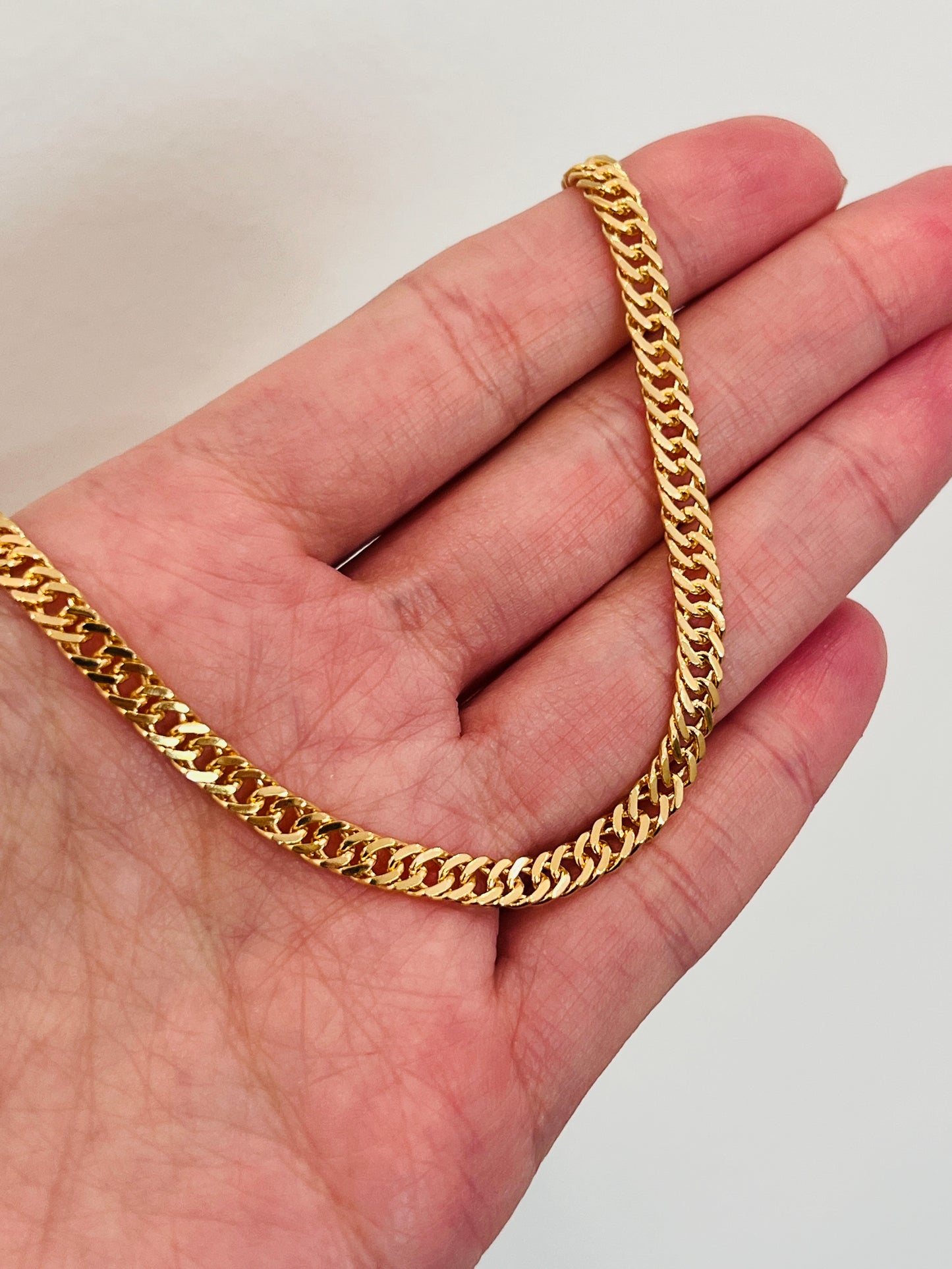 Gold Filled 4mm Omega Anklet | Sleek Layered Finish