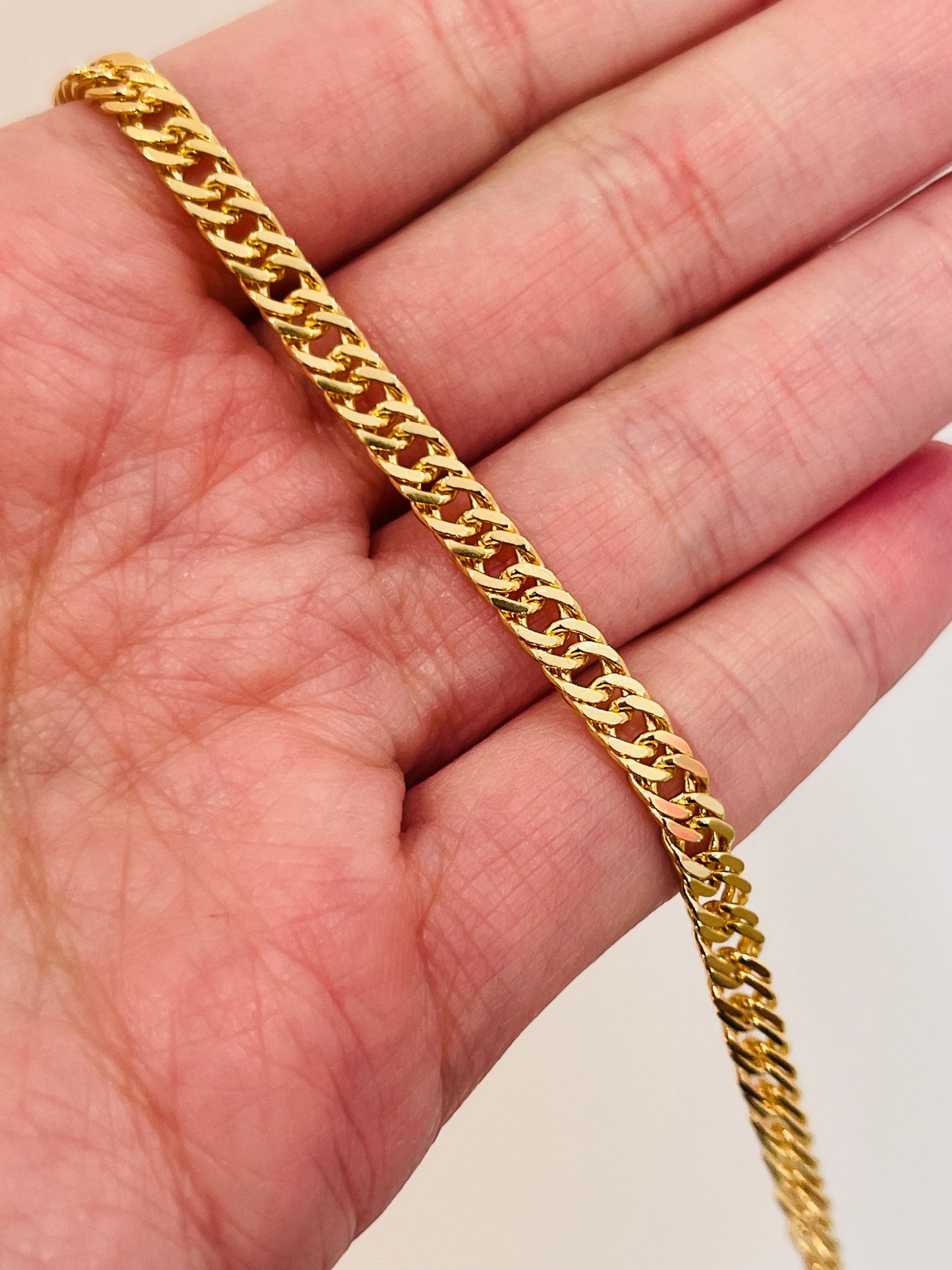 Gold Filled 4mm Omega Anklet | Sleek Layered Finish