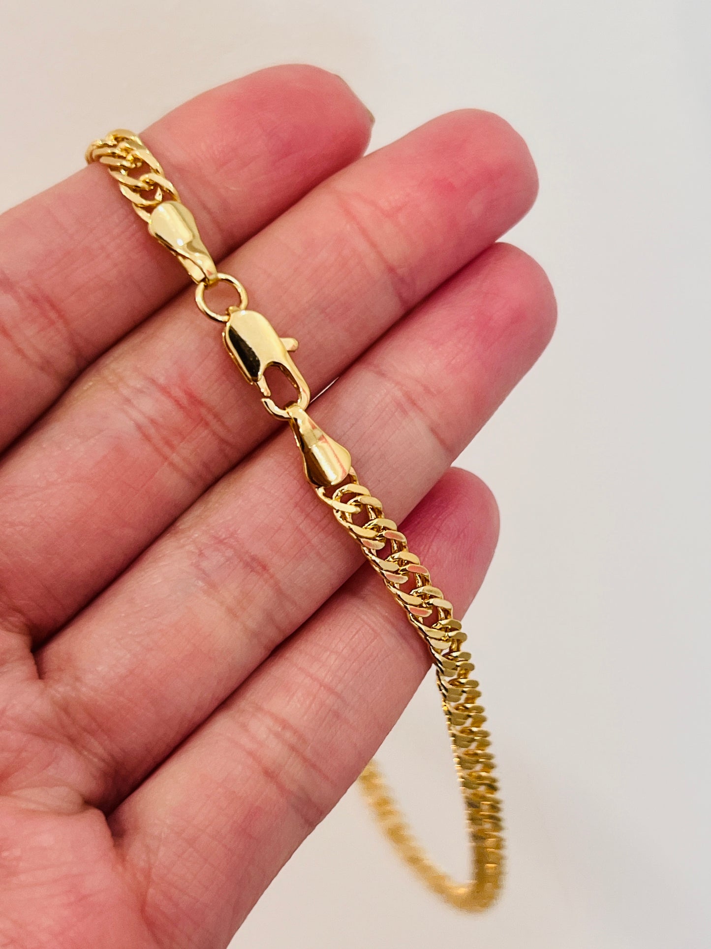 Gold Filled 4mm Omega Anklet | Sleek Layered Finish
