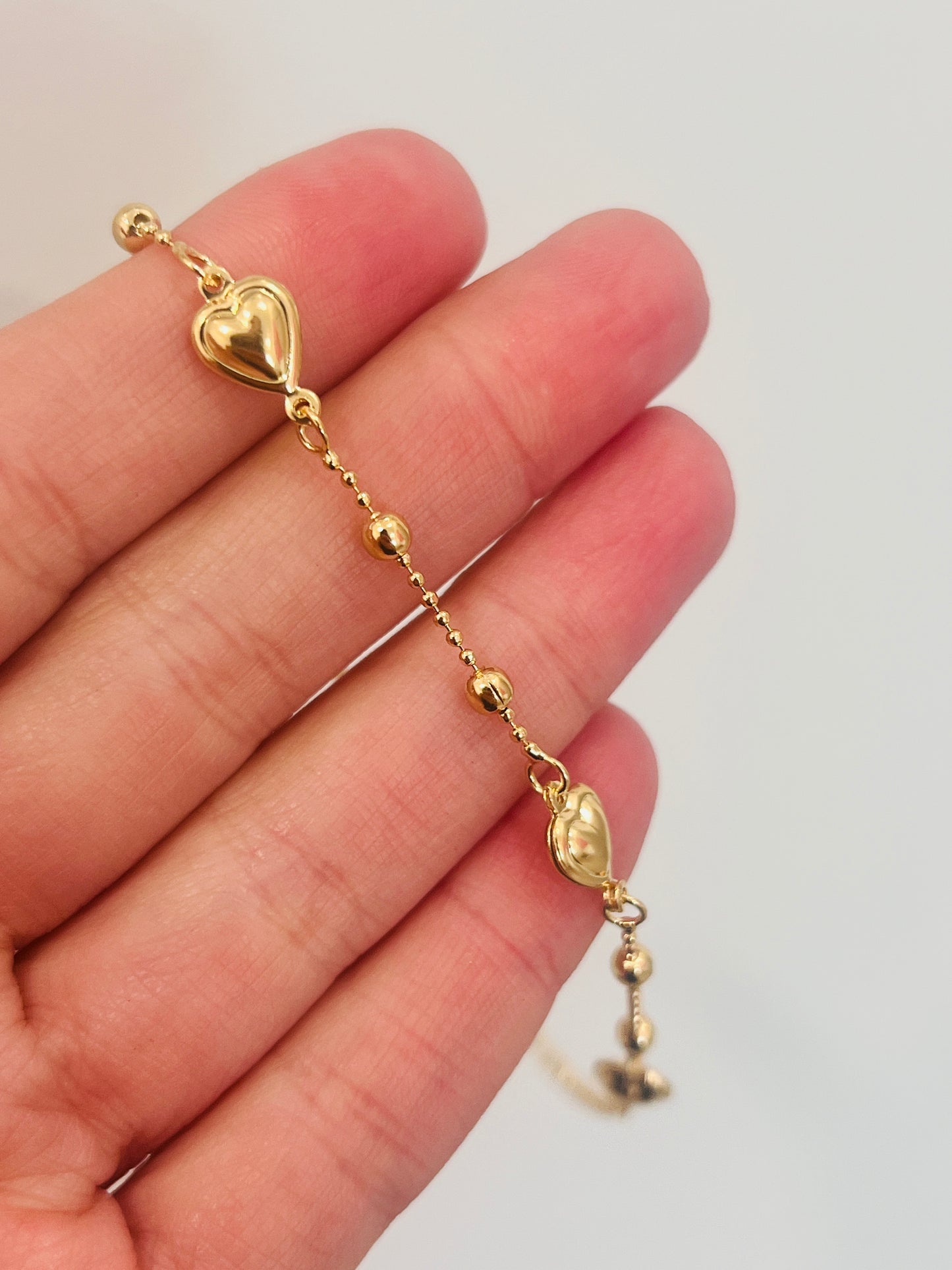 Gold Filled Heart Anklet | Dainty Romance for Everyday Wear