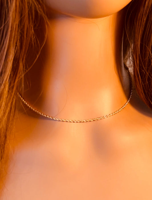 Gold Filled Rope Necklace | 1.8mm Chain in 16–30"