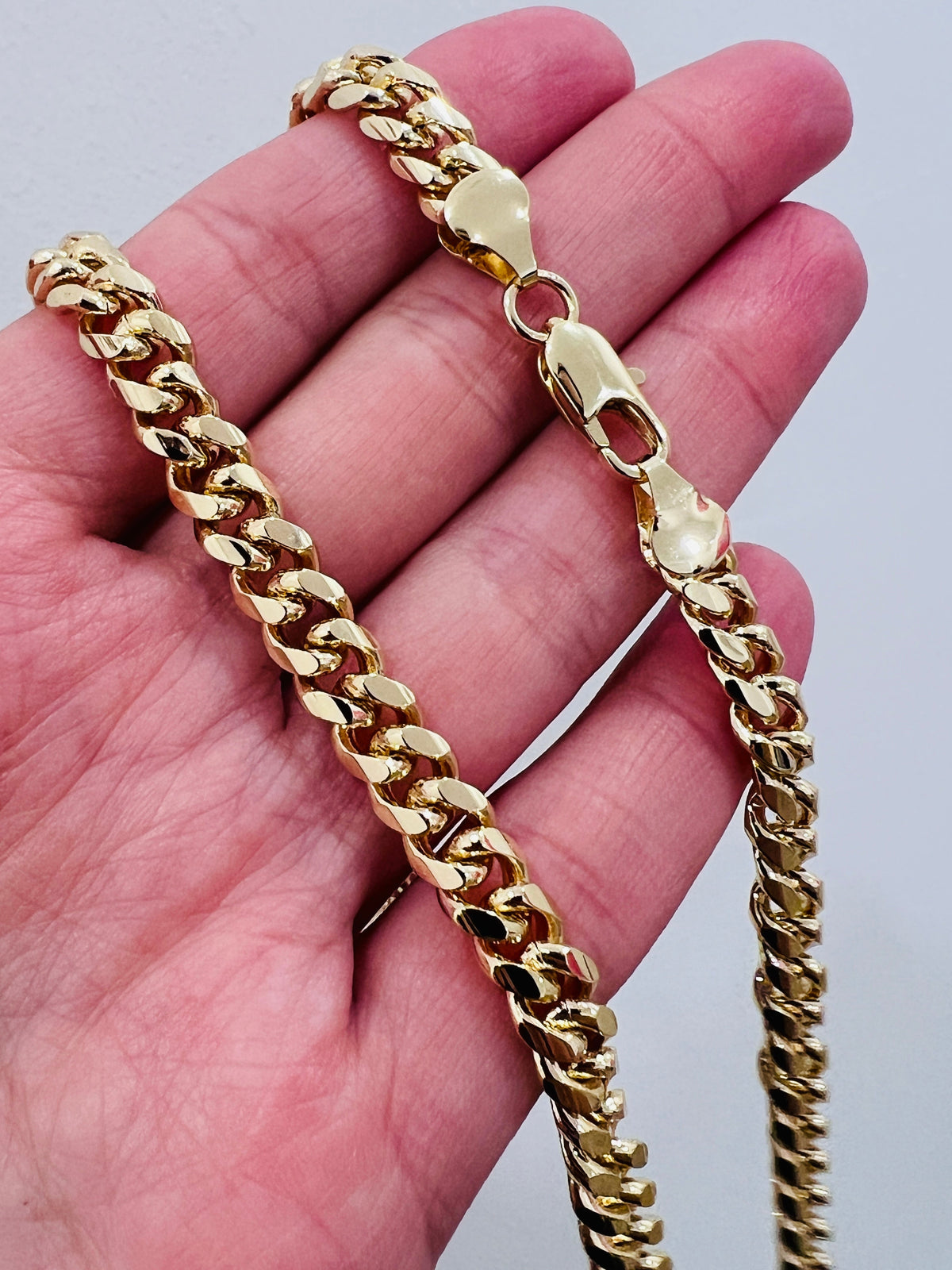 18KT Gold Filled Necklaces, Gold Filled Curb Necklace | 6mm Chain | Bold 20 Inch Look by HAUS OF MONOGRAM