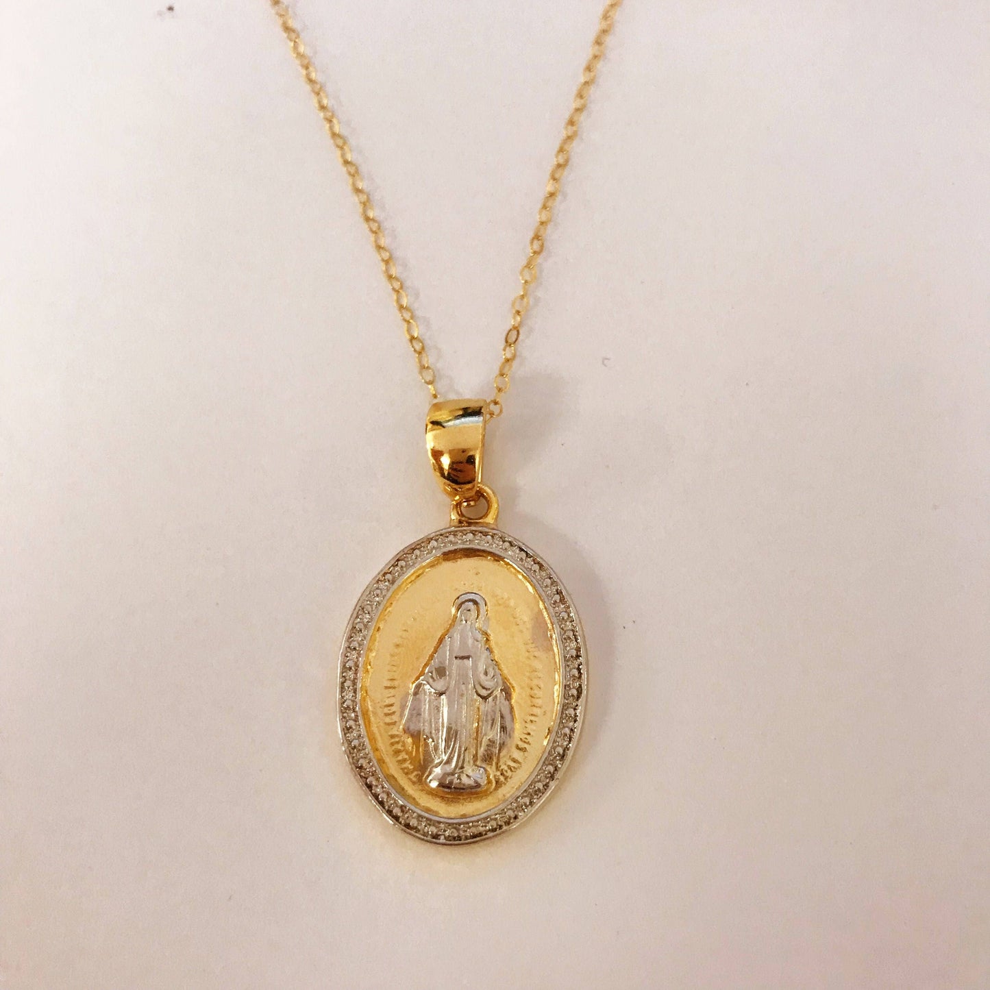 Gold Filled Virgin Mary Necklace | Faithful Elegance by HAUS OF MONOGRAM