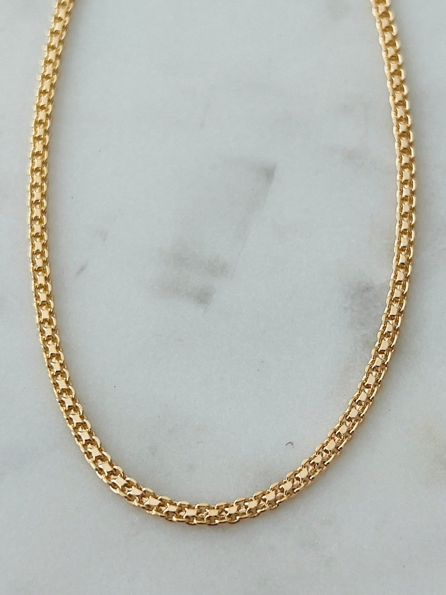 Gold Filled Mesh Anklet | 2mm Chain Dainty Jewelry