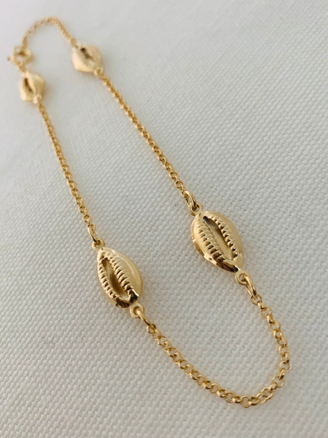 Gold Filled Puka Shell Bracelet | Coastal Charm Wrist Accent