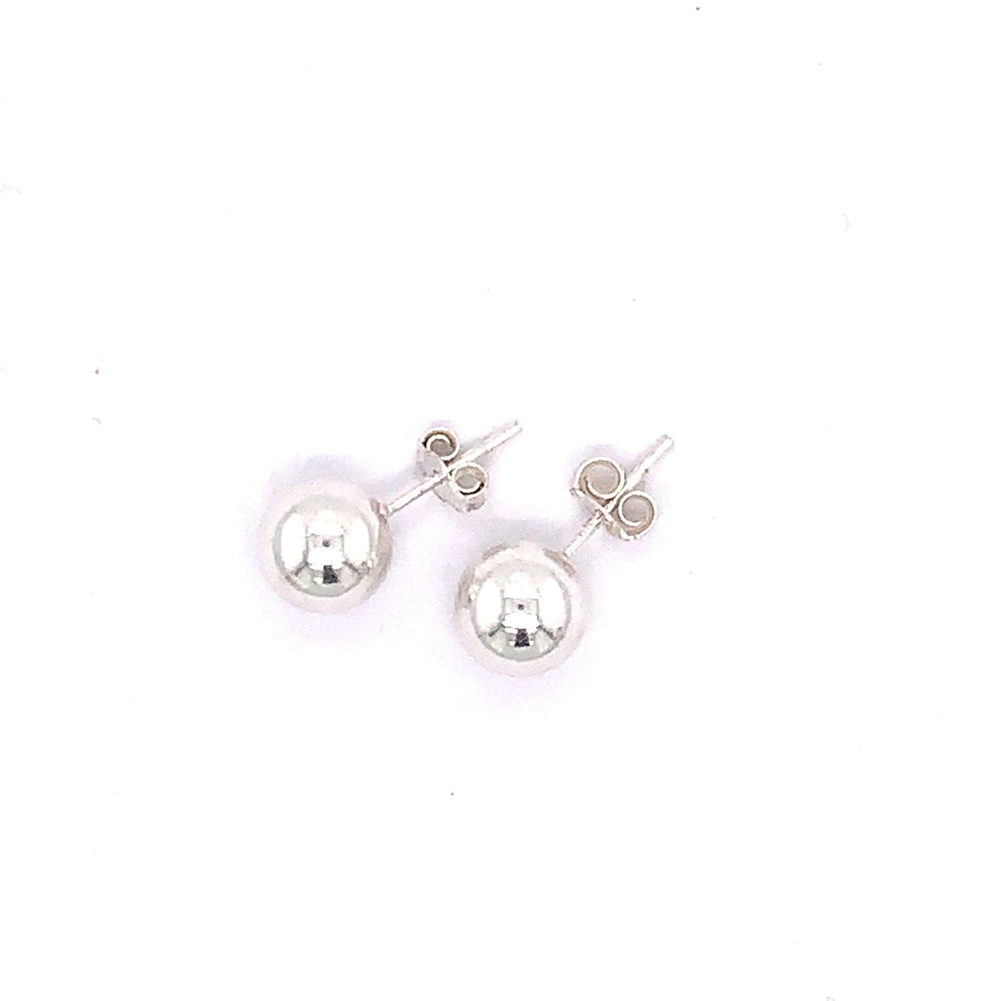 Sterling Silver 8mm Stud Earrings | Classic Everyday Pair
