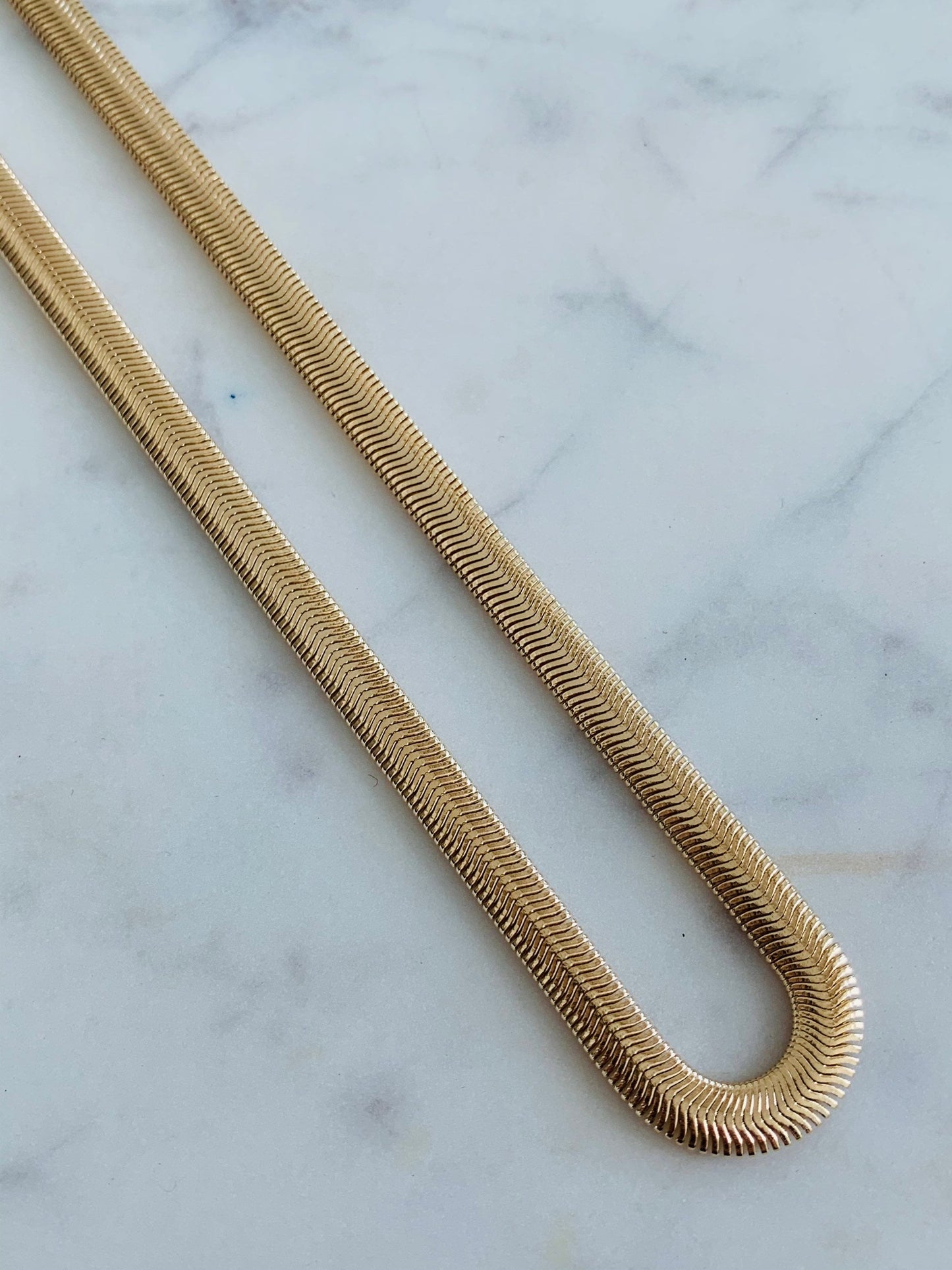 Gold Filled 6mm Magic Herringbone Necklace | Bold Shine, Seamless Style