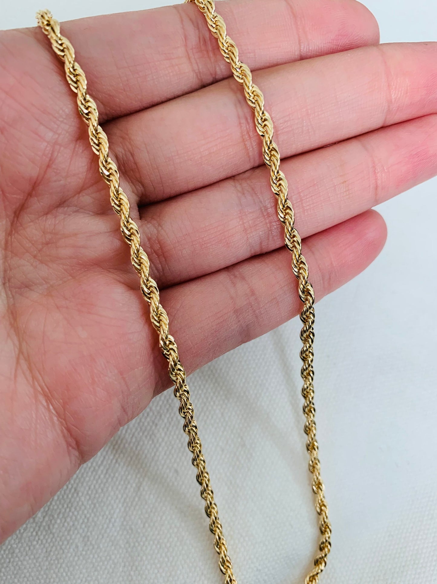 Gold Filled 3mm Rope Necklace | Bold, Classic Shine