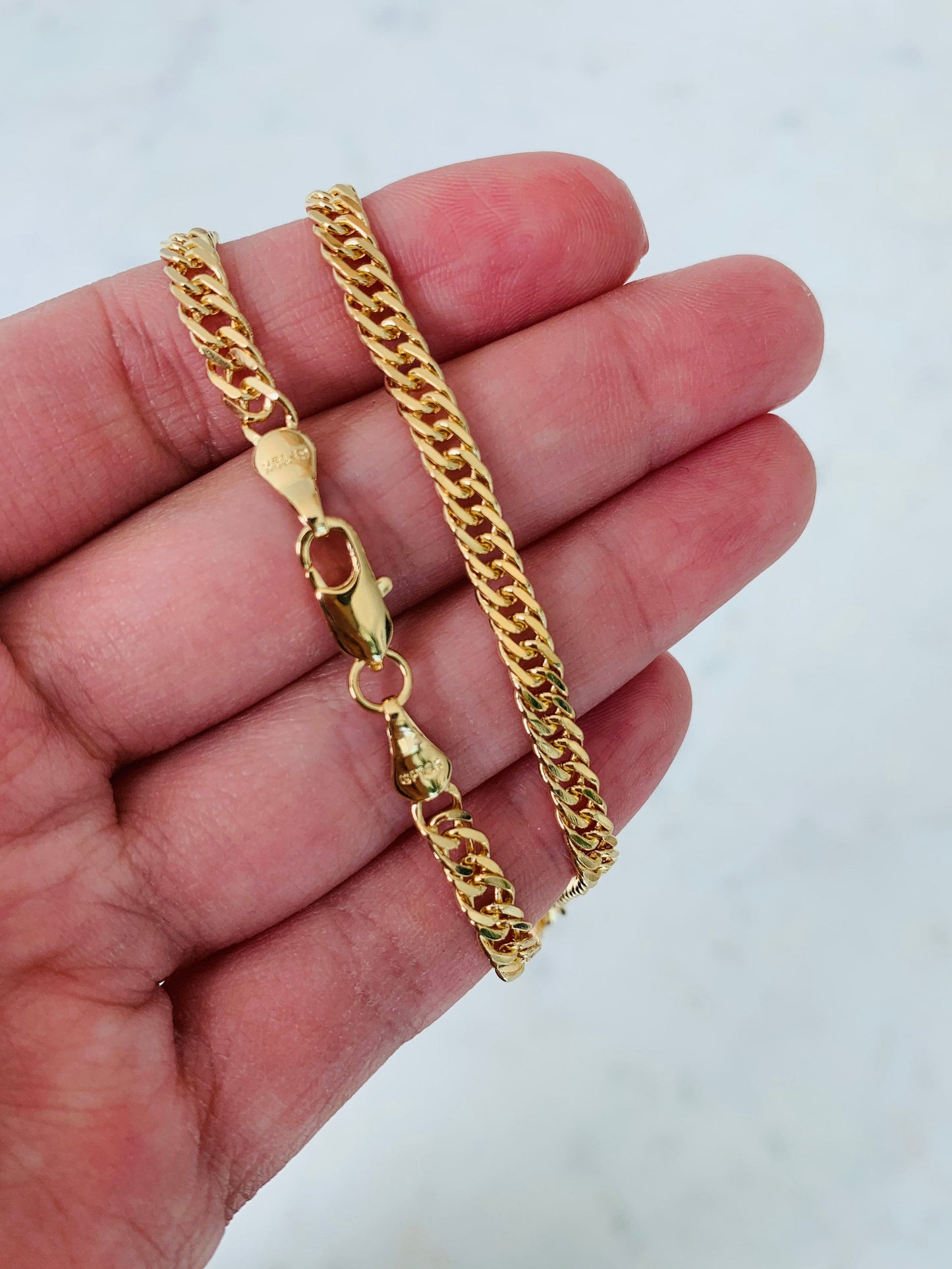 Gold Filled 4mm Omega Necklace | Sleek Statement Chain