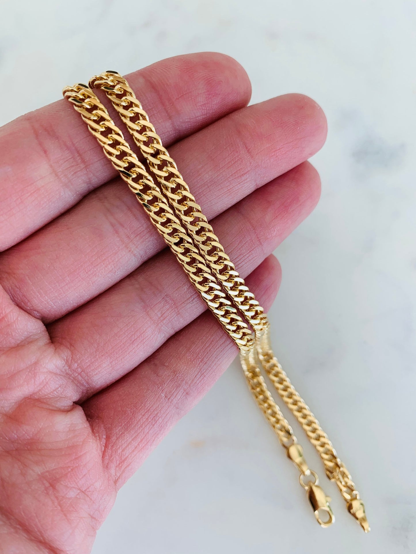 Gold Filled 4mm Omega Necklace | Sleek Statement Chain