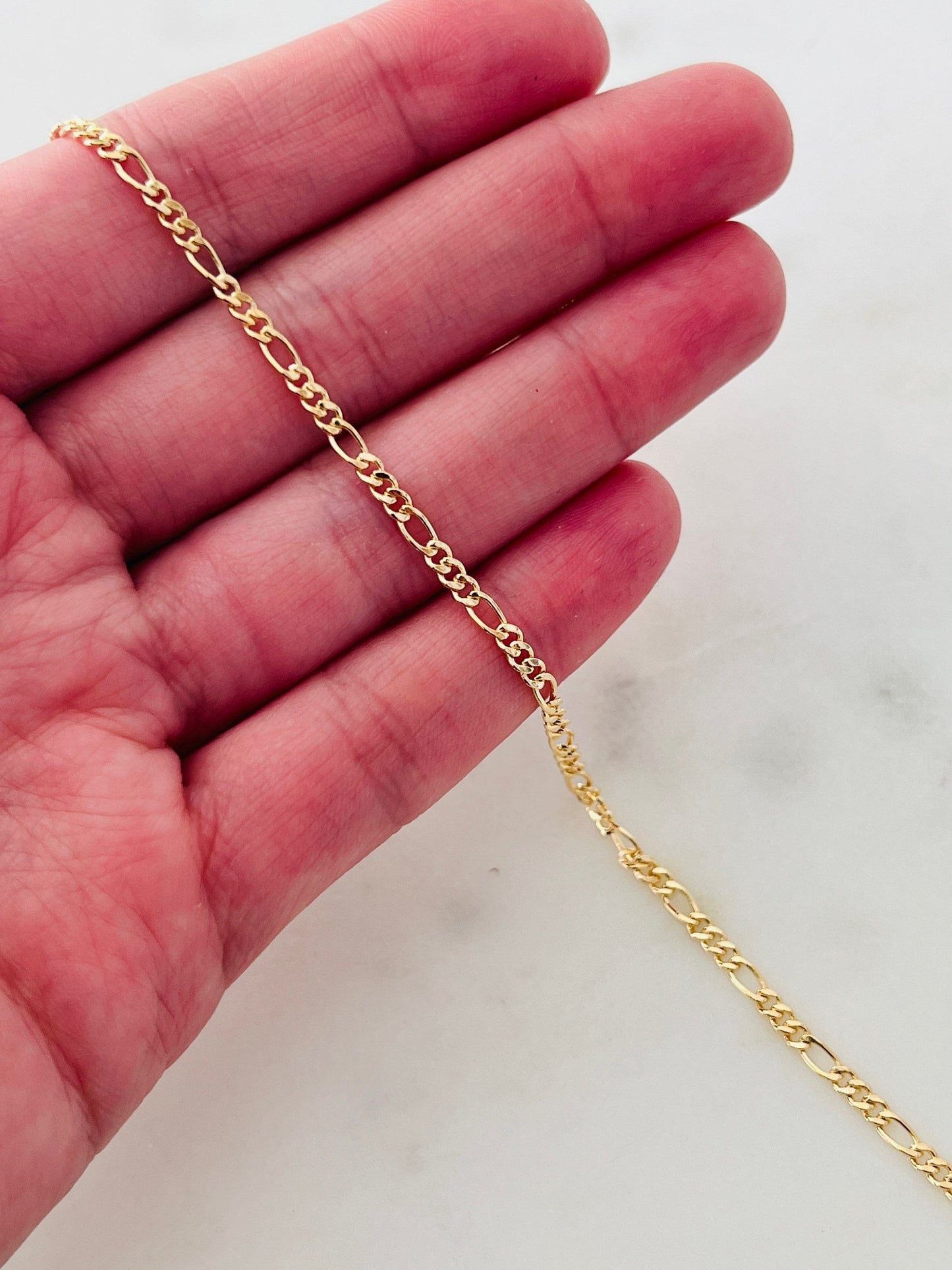 Gold Filled 2mm Figaro Anklet | Classic Shine for Everyday Elegance