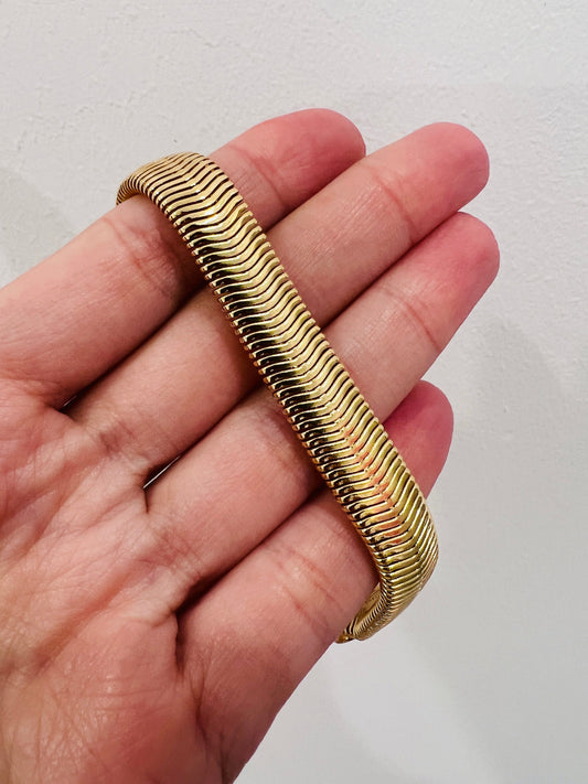 Gold Filled 9mm Magic Herringbone Bracelet | Bold Shine, Effortless Glam