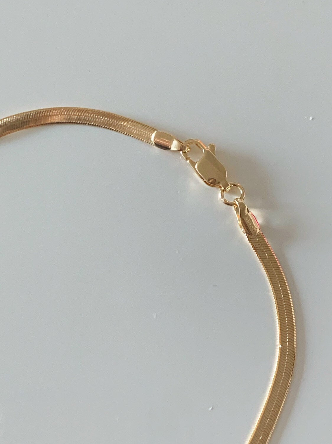 Herringbone Anklet, Gold Filled Anklet, Anklet