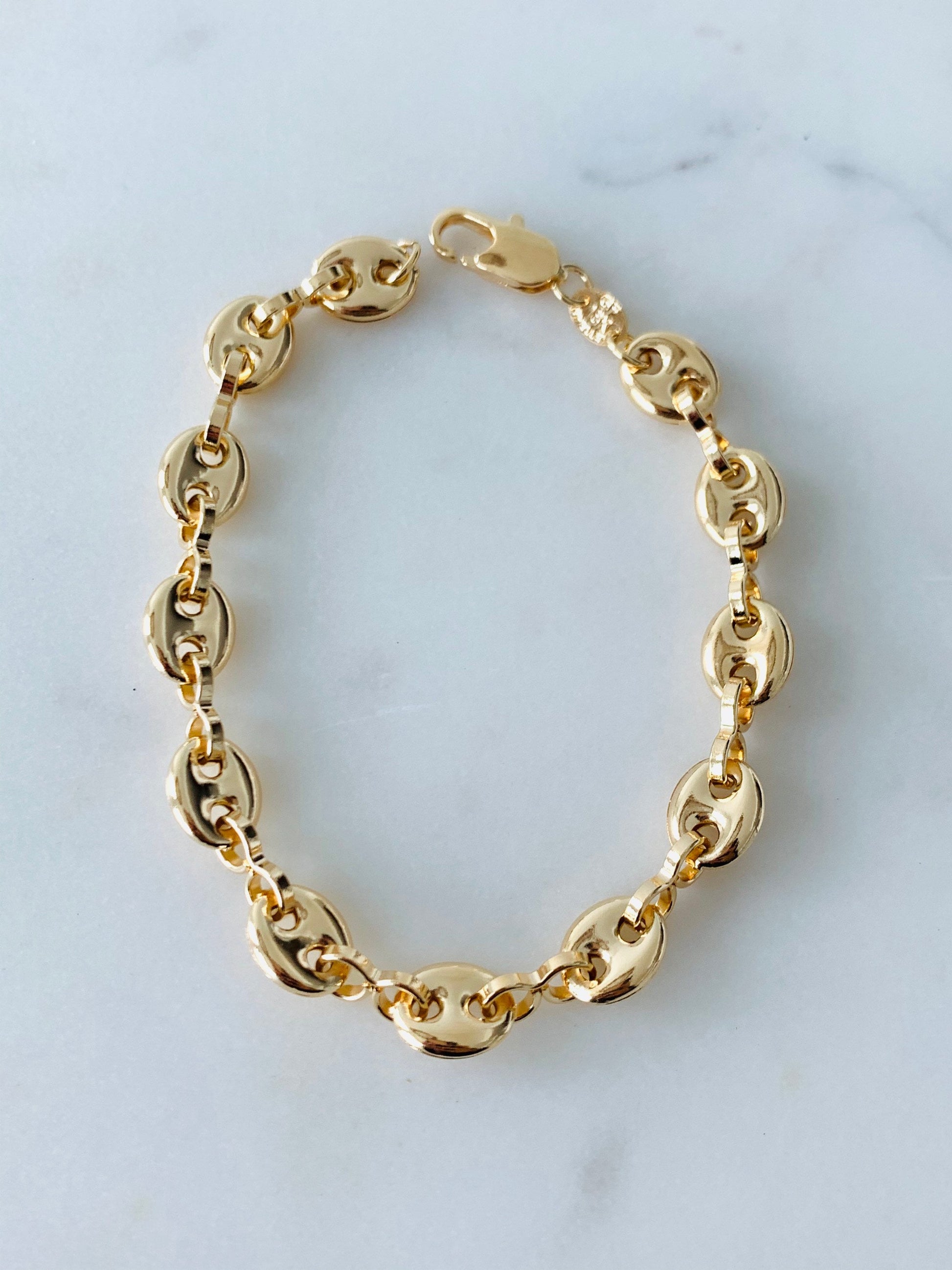 Gold Filled Men's Bracelet,Link Bracelet, Gold Bracelet, Bracelet,Bracelet for Men,Men's Jewelry, Men's Gold Filled Bracelet, Chain Bracelet