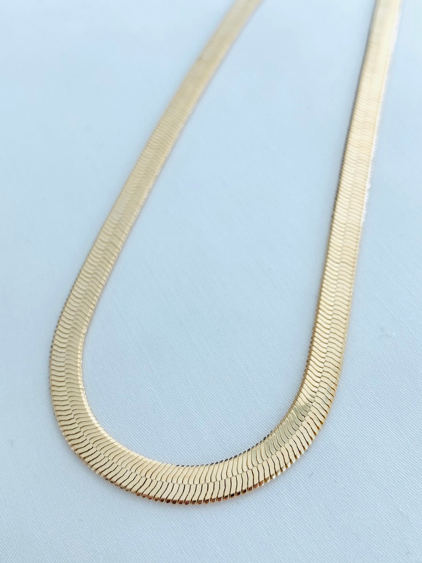 Herringbone Chain, Gold Filled Necklace, Delicate Necklace, Gold Necklace, Dainty Necklace, Gift for Her, Everyday Necklace, Herringbone