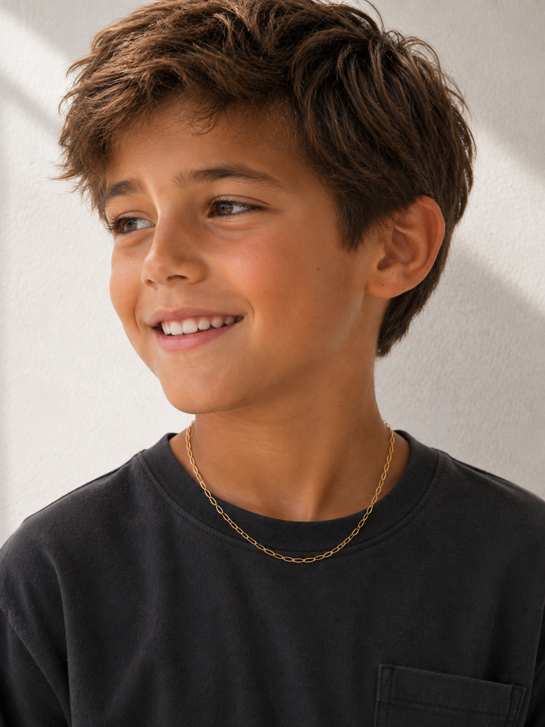 Gold Filled 2mm Oval Paperclip Necklace | Unisex Chain