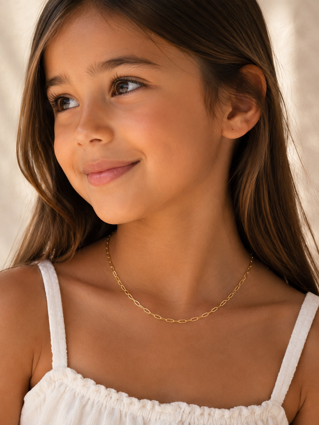 Gold Filled 2mm Oval Paperclip Necklace | Unisex Chain