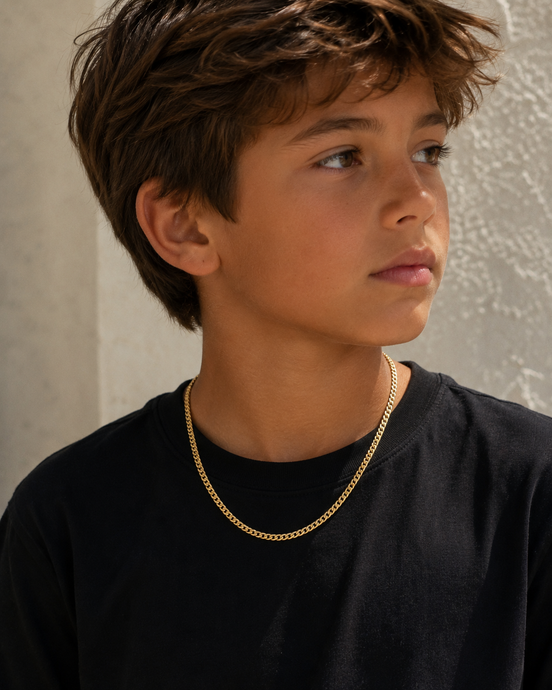 Gold Filled 3mm Curb Necklace | Unisex Chain