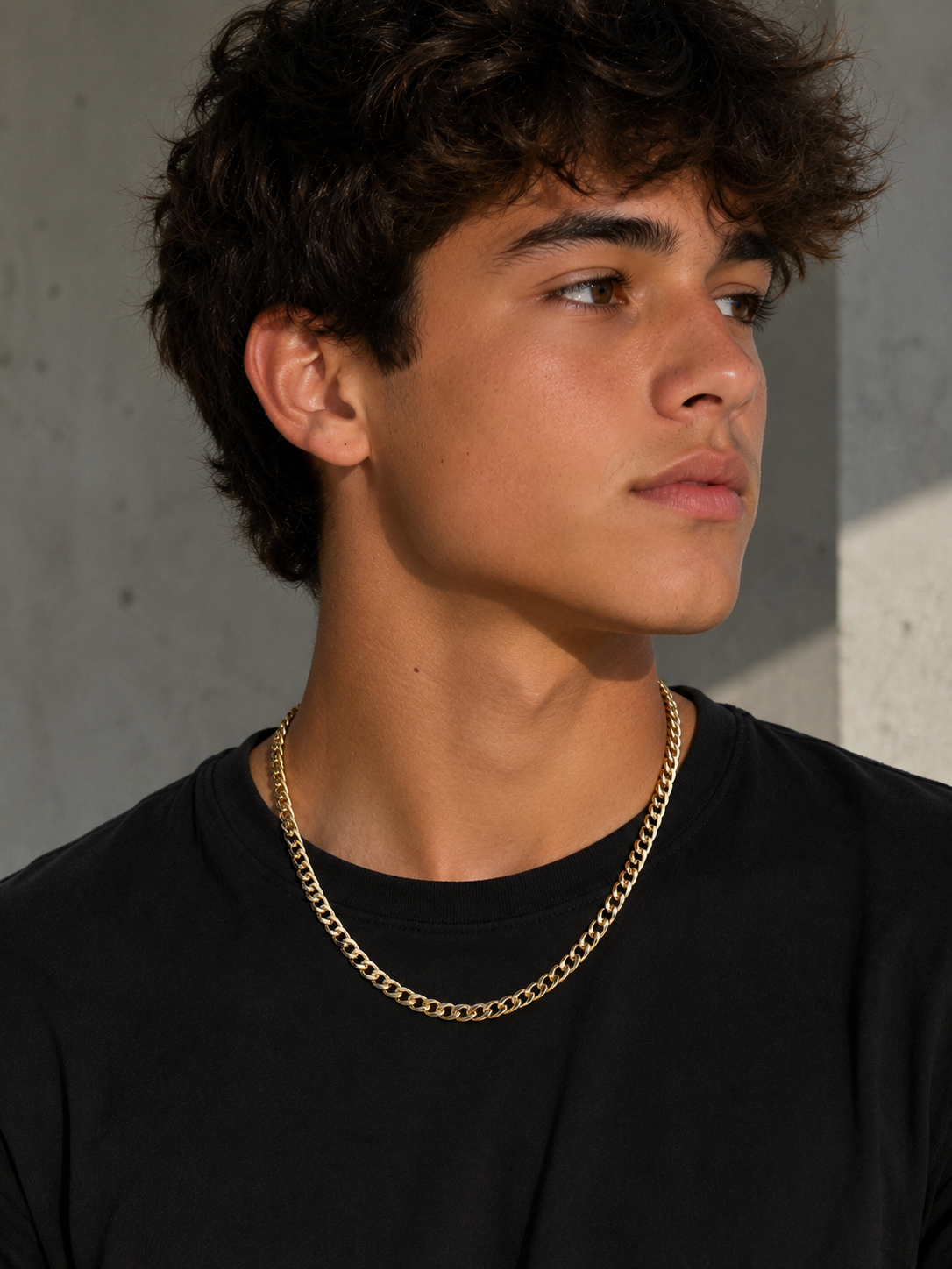 Gold Filled 4mm Curb Necklace | Unisex Chain