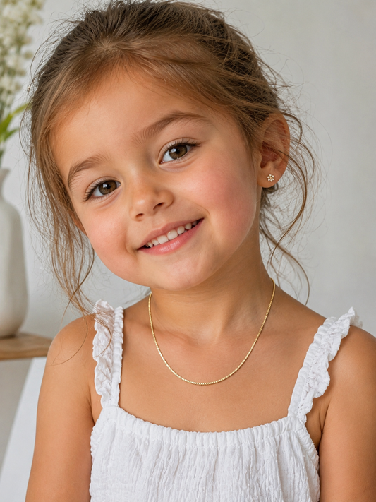 Gold Filled Box Necklace | 0.5mm Width