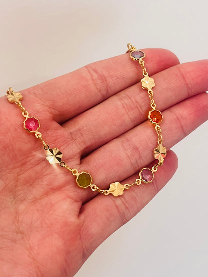 18KT Gold Filled Bracelets, Gold Filled Gemstone Bracelet | 5.5mm Width, Available in 7" or 7.5" by HAUS OF MONOGRAM