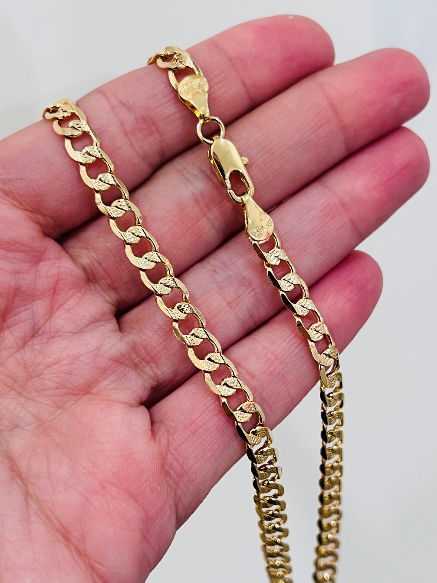 Gold Filled 5mm Beveled Curb Chain Necklace | 18K Gold-Filled – 20" & 24"