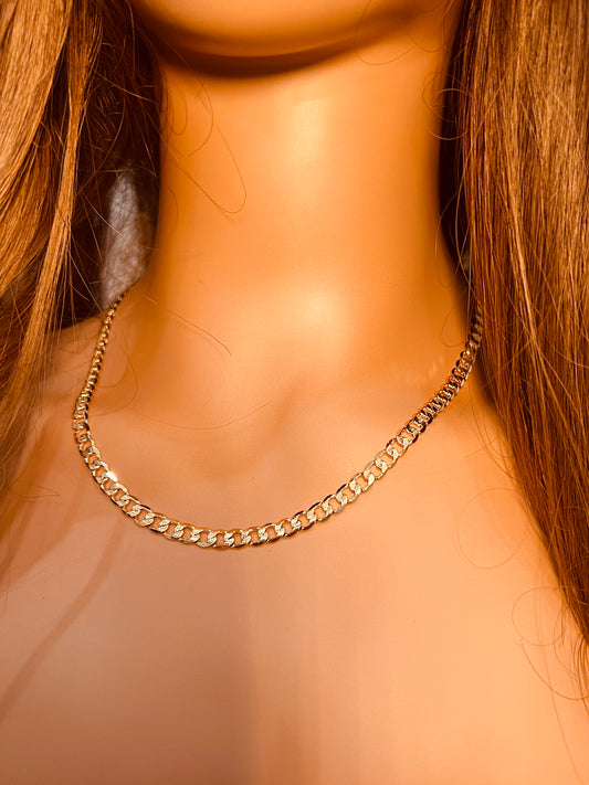 Gold Filled 5mm Beveled Curb Chain Necklace | 18K Gold-Filled – 20" & 24"