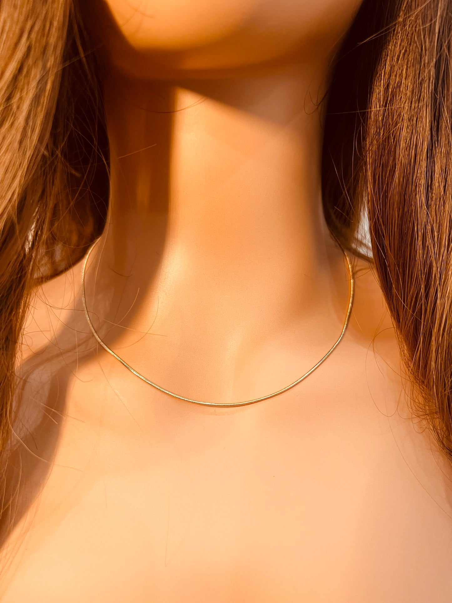 Gold Filled 0.5mm Snake Chain Necklace | Dainty 18K Gold-Filled Jewelry – 14" to 20"