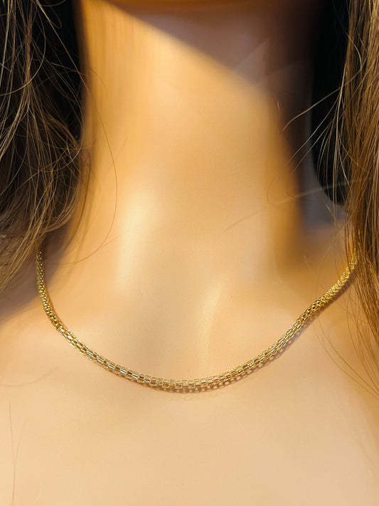 Gold Filled Mesh Necklace | 2mm Width | 16–20"