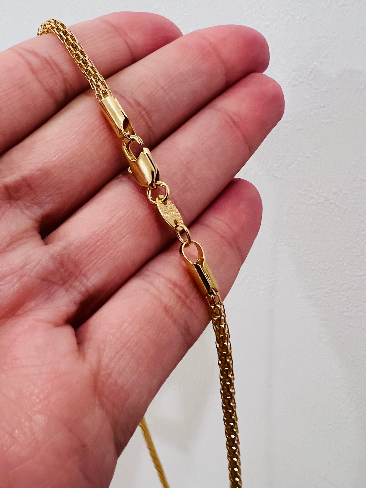 Gold Filled Mesh Necklace | 2mm Width | 16–20"