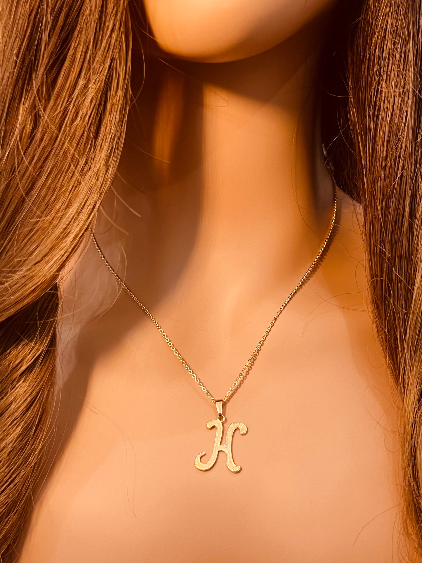 Gold Filled Script Initial Necklace | Personalized Elegance