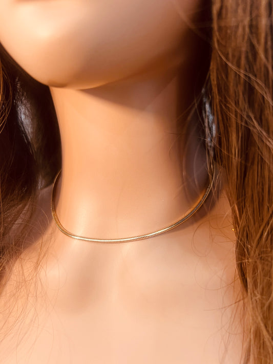 Gold Filled Snake Necklace | 2.5mm Chain 16–20 Inch Lengths.&nbsp;