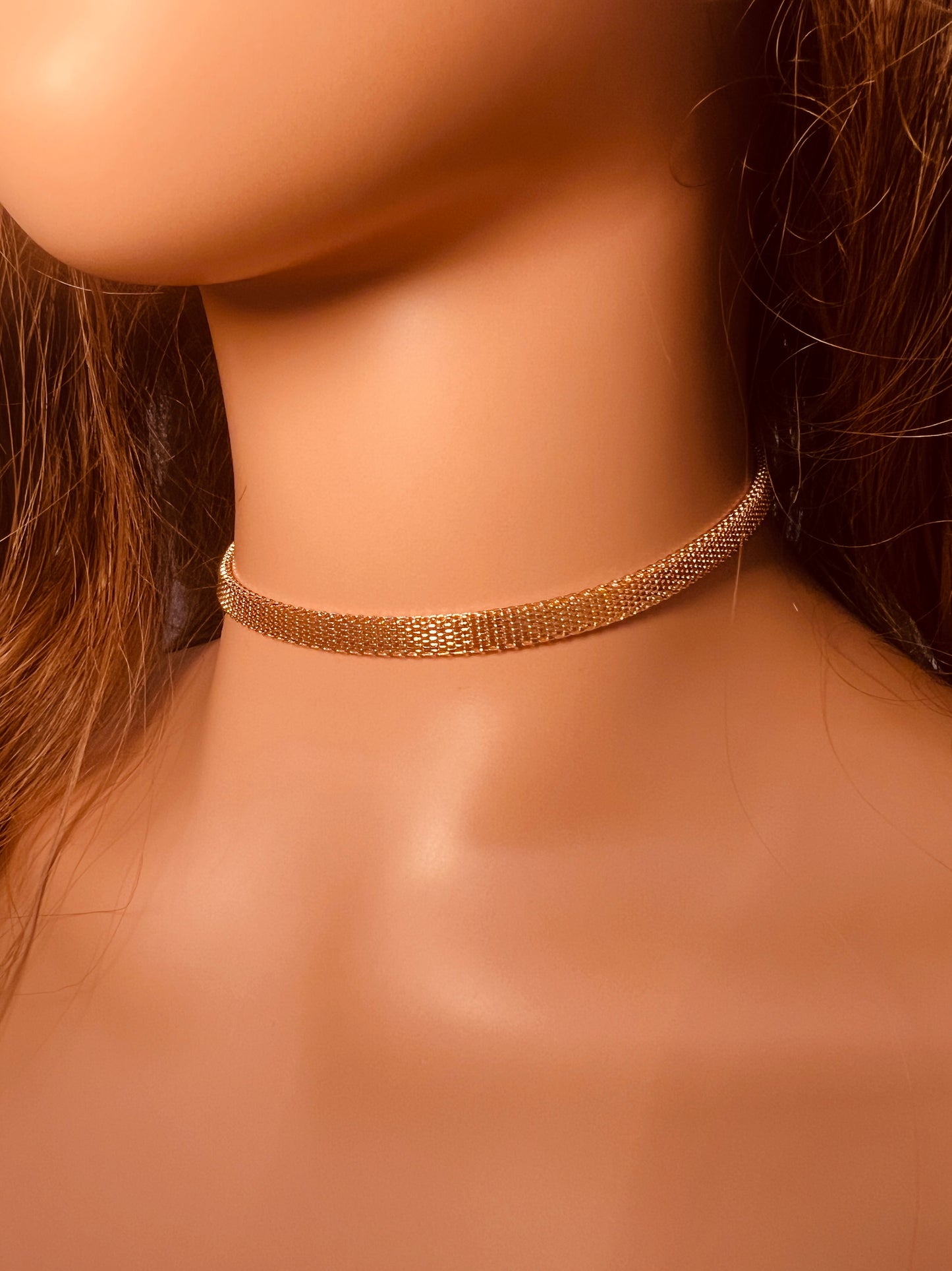 Gold Filled 6mm Mesh Necklace | Bold Woven Chain