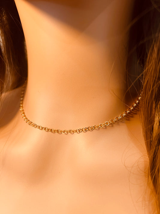 Gold Filled 2mm Cable Link Necklace | Classic Everyday Chain