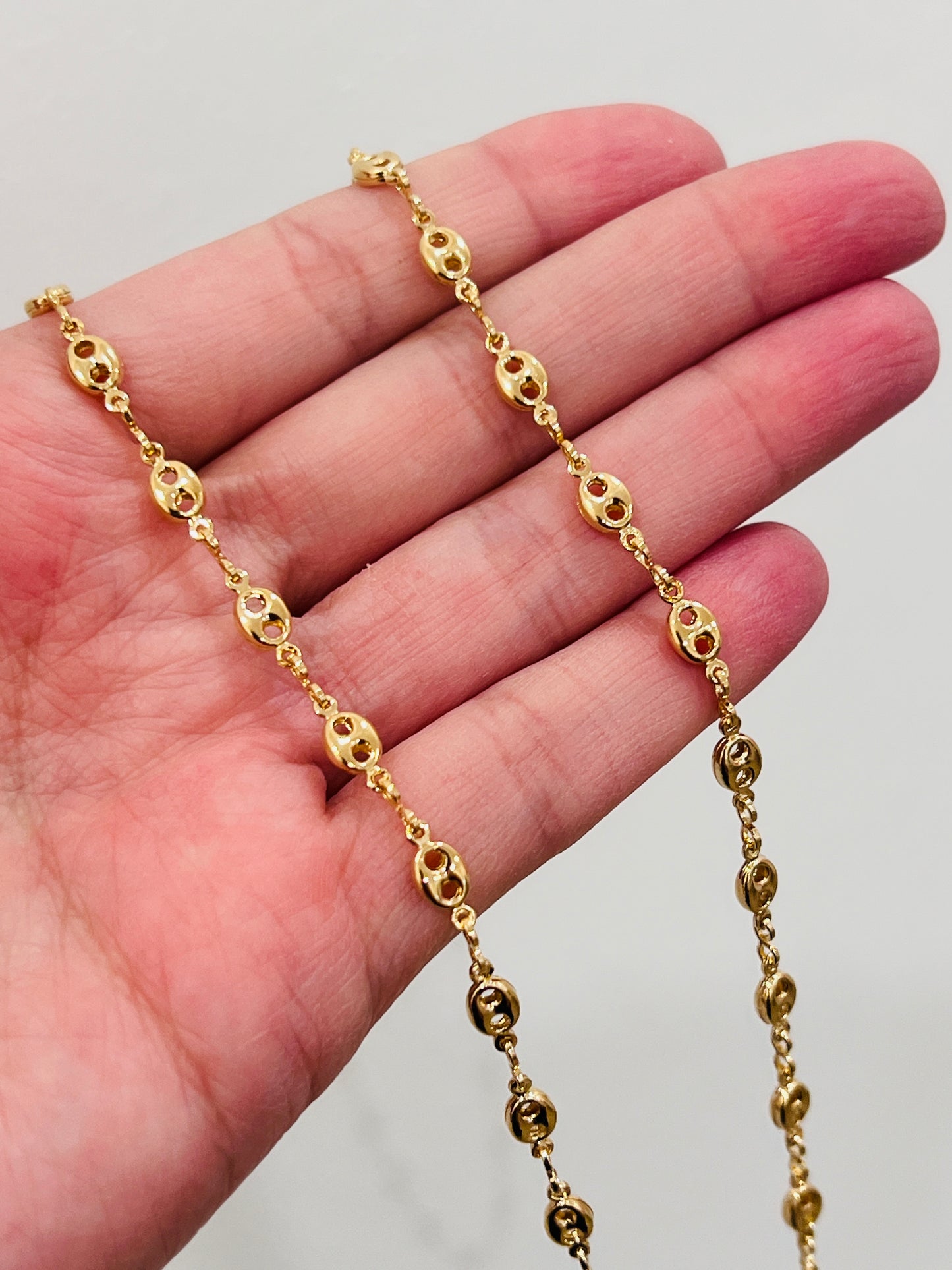 Gold Filled 4.5mm Puff Link Necklace | Bold Shine for Everyday Glam