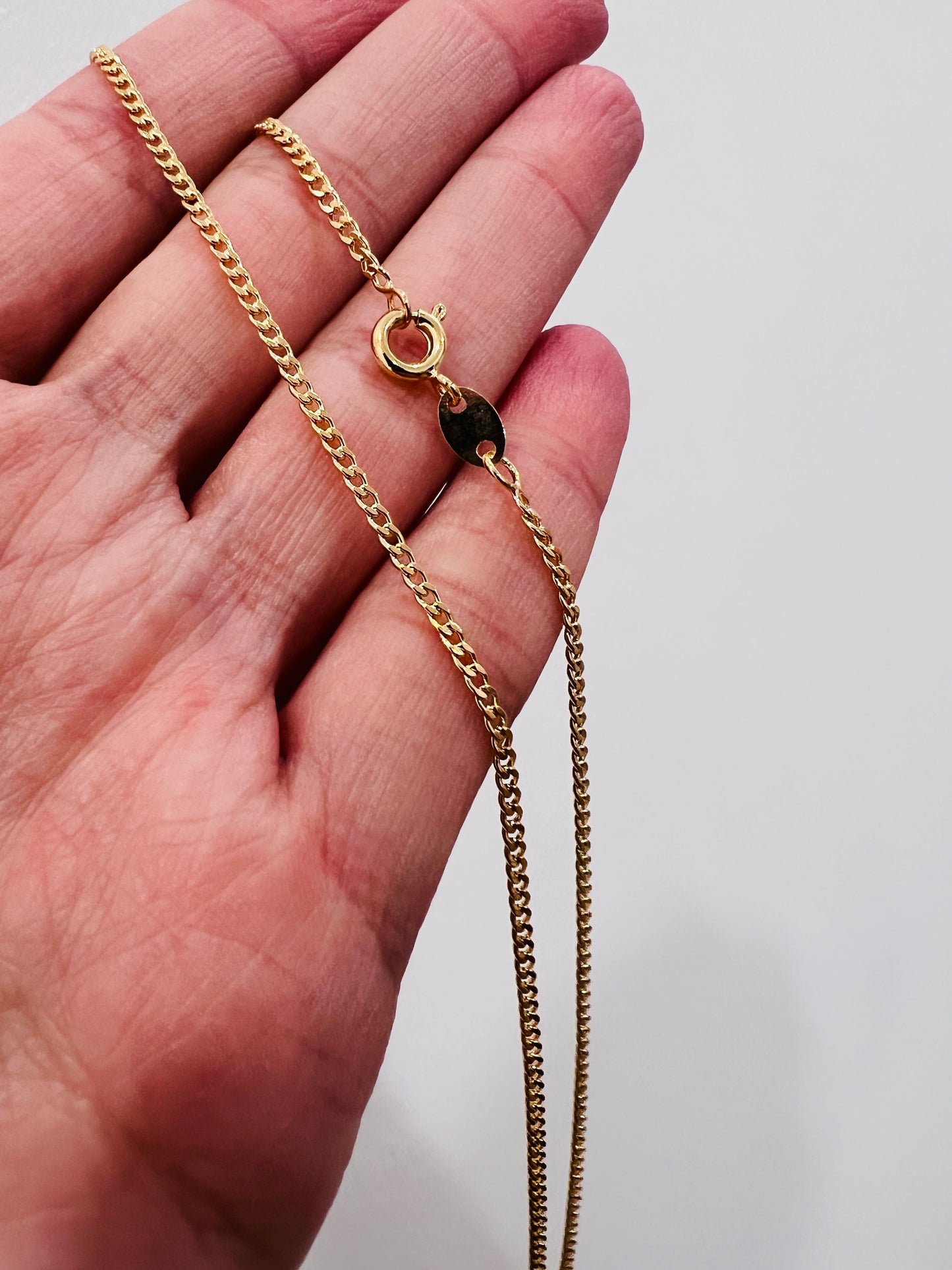 Gold Filled Curb Necklace | 1.5mm Delicate Everyday Chain