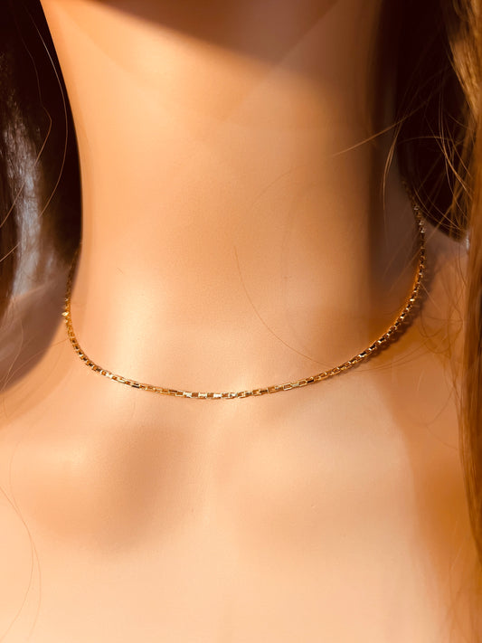 Gold Filled 0.5mm Paperclip Necklace | Dainty Everyday Chain