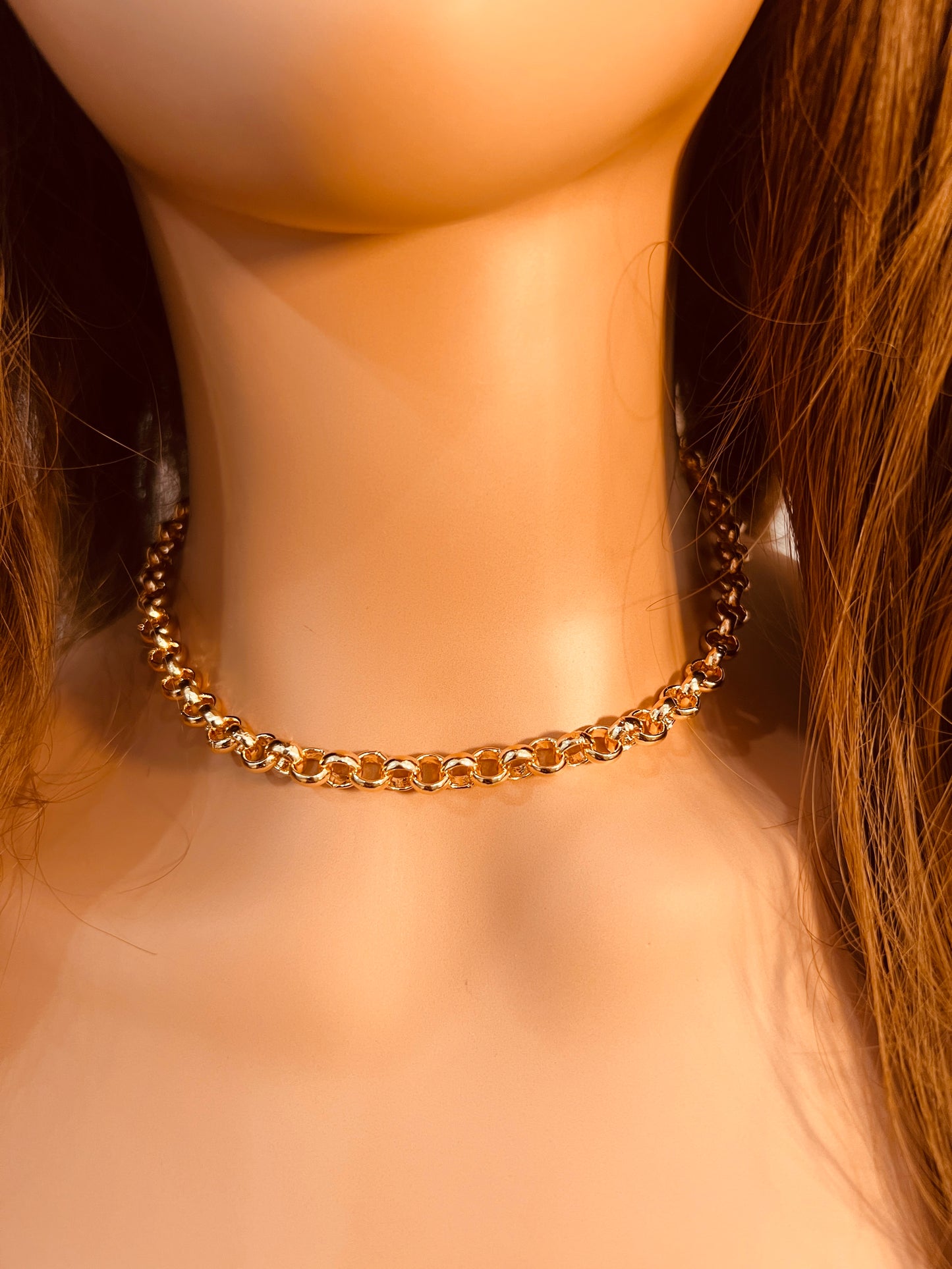 Gold Filled Rolo Necklace | 7mm Chain | Bolt Ring Clasp