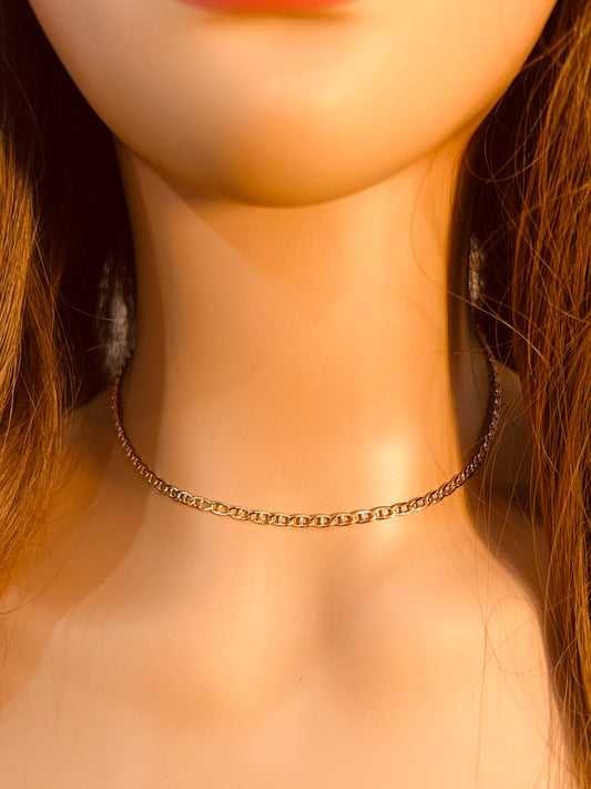 Gold Filled 2.5mm Mariner Necklace | Bold Nautical Shine