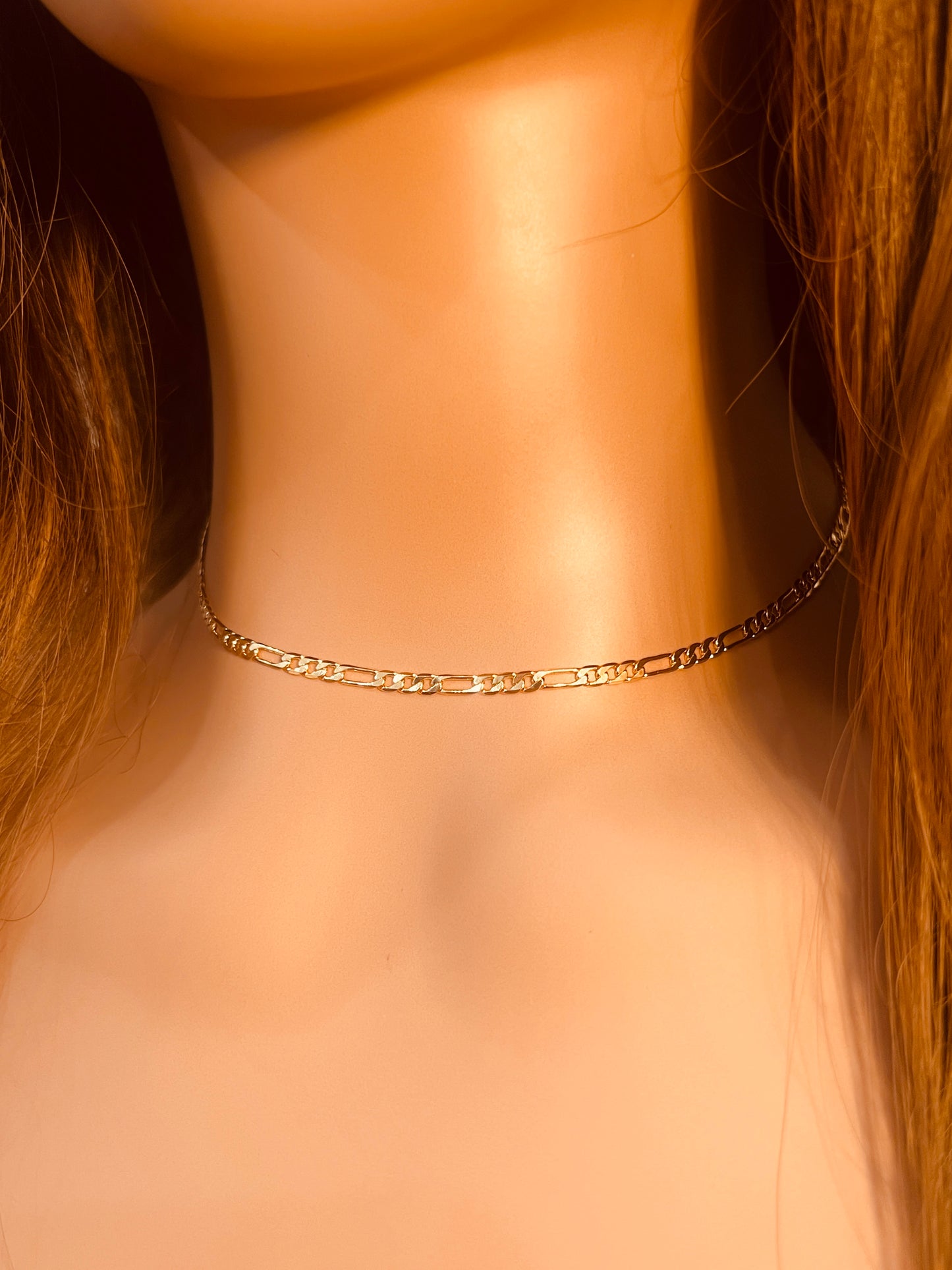 Gold Filled 3mm Figaro Necklace | Classic Chain | 16–24 Inches