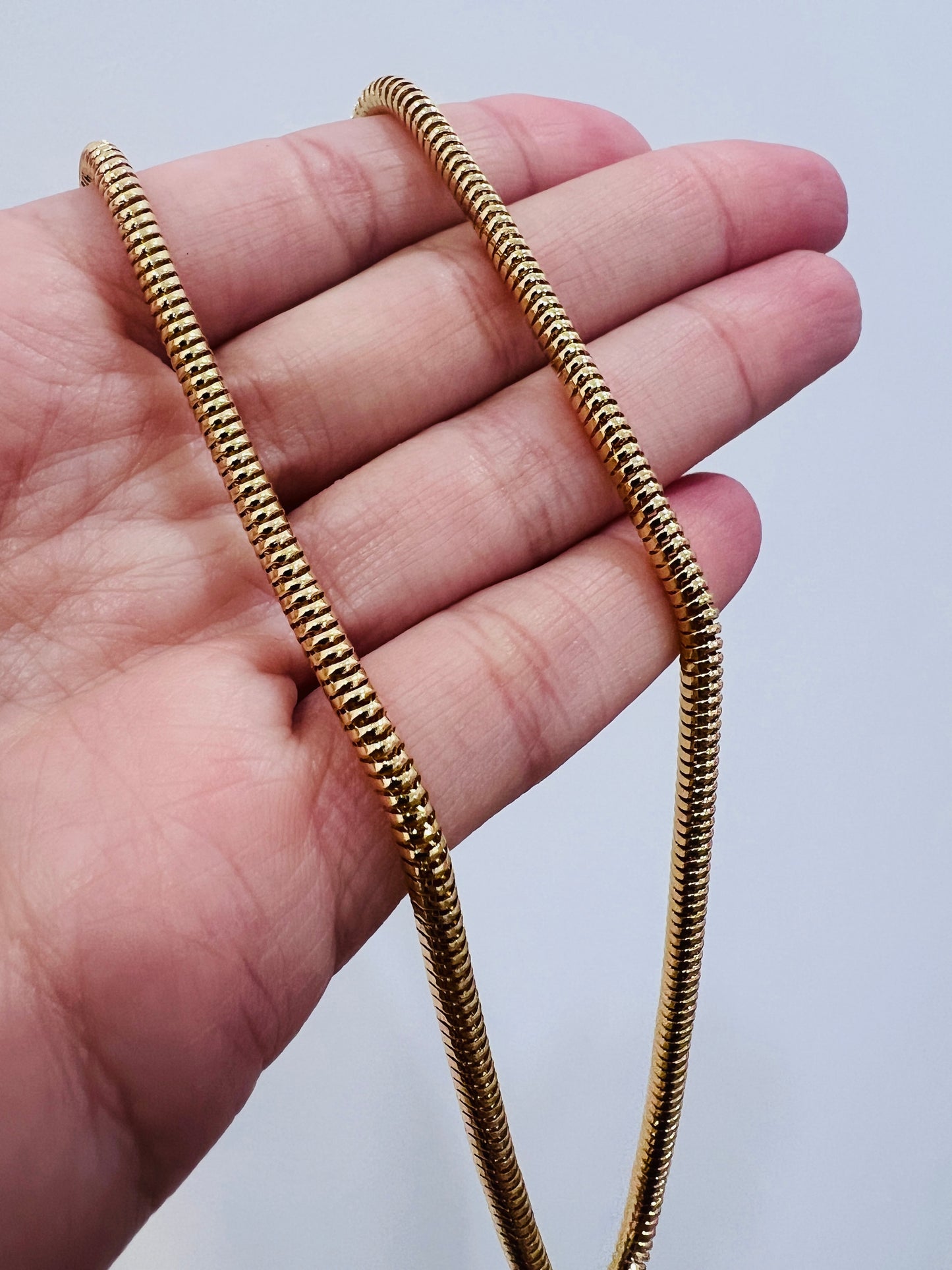 Gold Filled 2.5mm Snake Necklace | Sleek, Smooth & Stylish