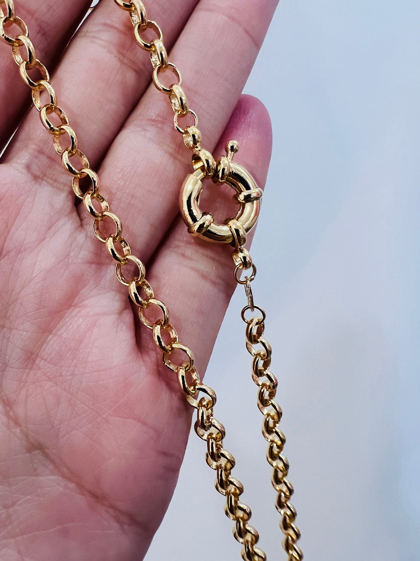 Gold Filled 4mm Rolo Necklace | Reversible Bold Chain