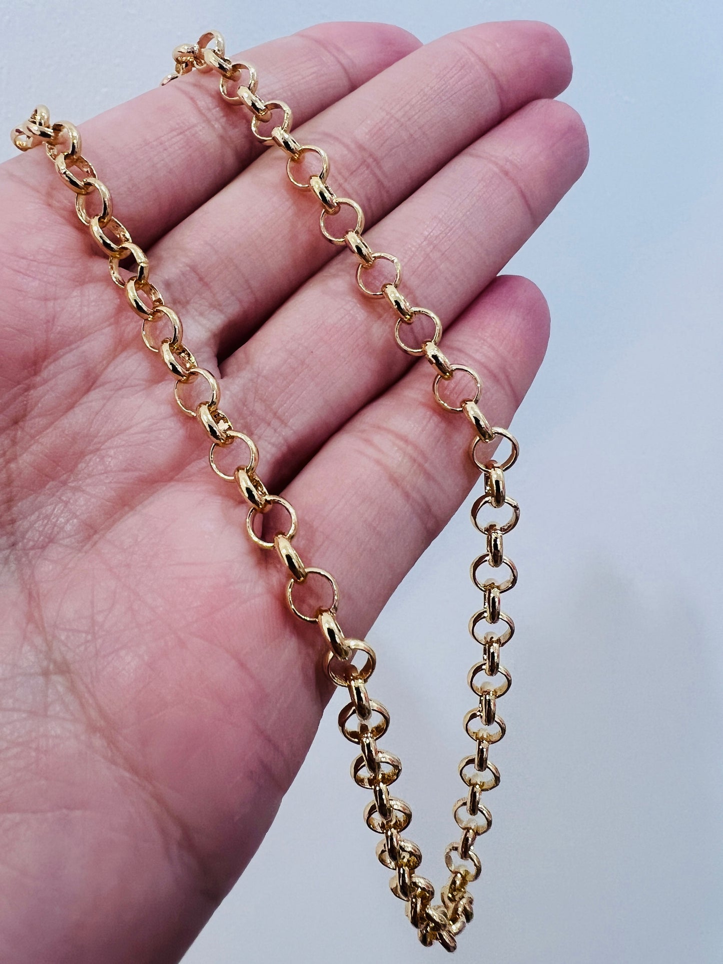 Gold Filled 4mm Rolo Necklace | Reversible Bold Chain