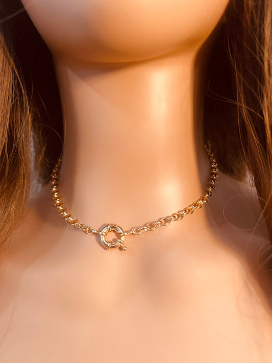 Gold Filled 4mm Rolo Necklace | Reversible Bold Chain