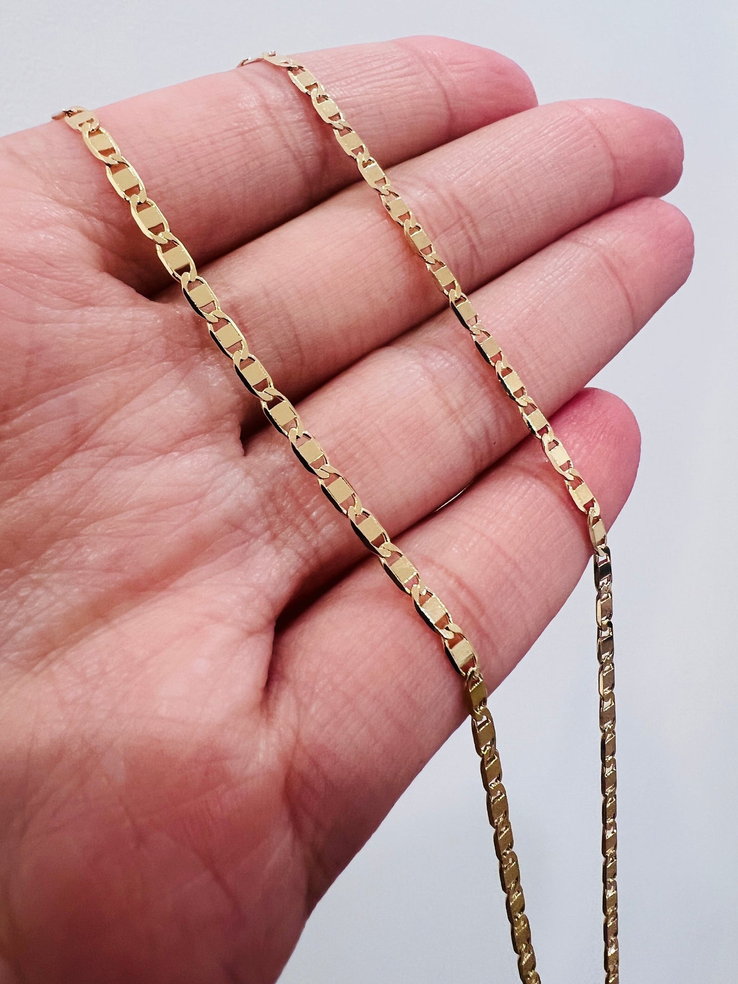 Gold Filled Cable Ball Necklace | 1mm Chain | 16–20 Inch