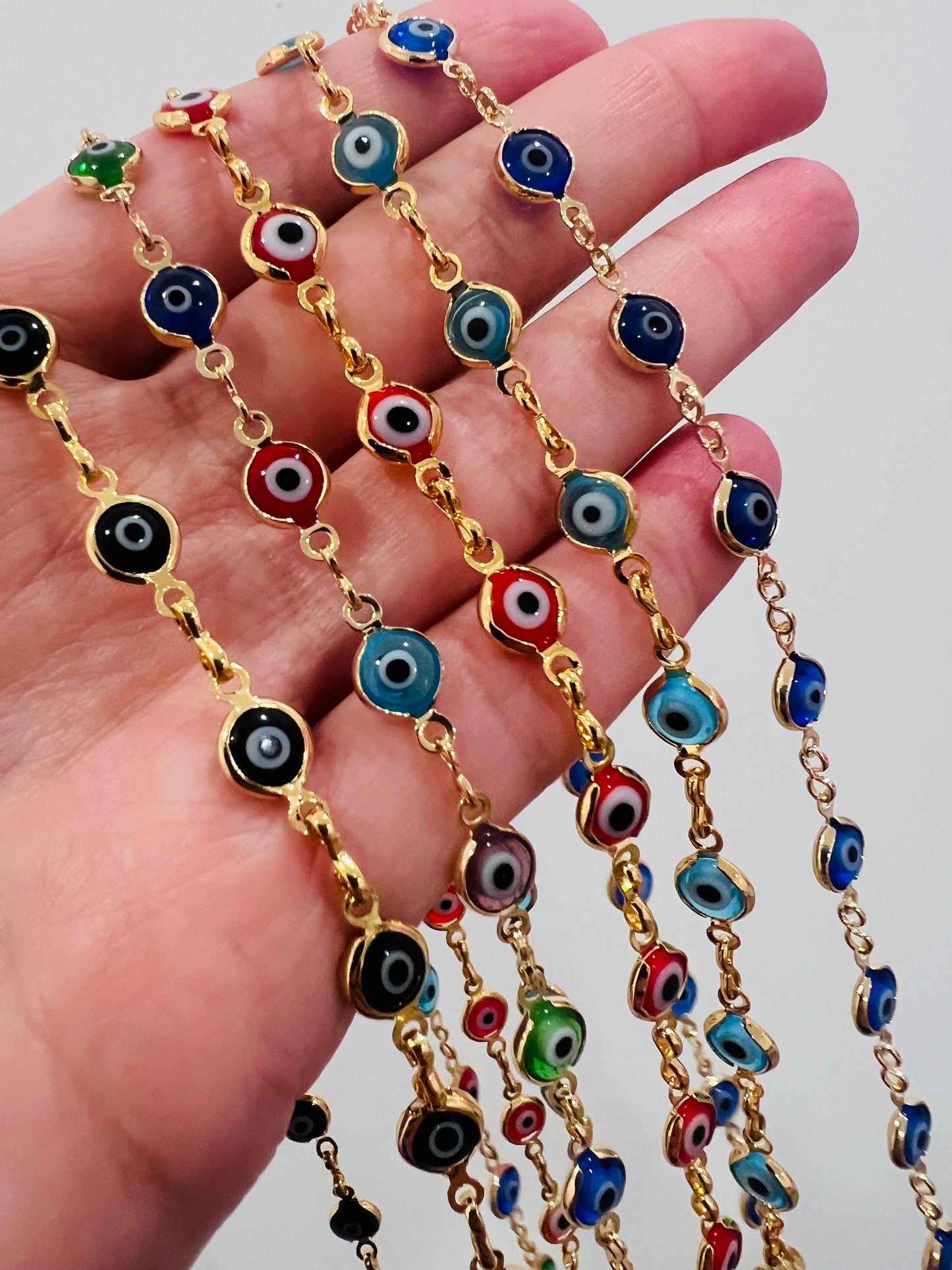 Gold Filled Evil Eye Necklace | Symbolic Protection in Elegant Gold