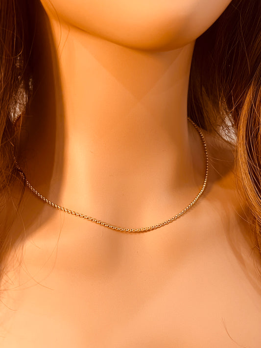 Gold Filled Rolo Necklace | 1.5mm Classic Chain | 16–20